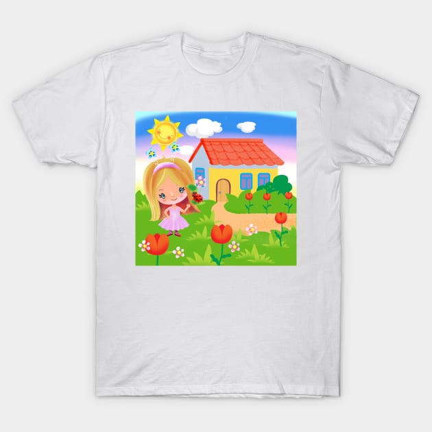 Cartoon girl I’m summer T-Shirt by sonaart